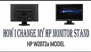 How easily i detach HP monitor stand.#HP #STANDREMOVE #W2072a