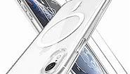 Clear Phone Case for iPhone XR 6.1" Magnetic iPhone XR Case Compatible with Magsafe [2Pcs Screen Protectors][Never Yellow & Slim Design & Comfort Grip]