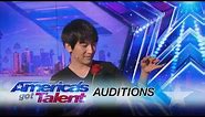 Visualist Will Tsai: Close-Up Magic Act Works With Cards and Coins - America's Got Talent 2017