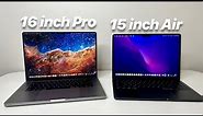 15 inch MacBook Air vs 16 inch MacBook Pro! Choose Wisely!