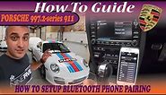 997.2 Gen 2 Bluetooth Setup PCM 3.0 Porsche 911 Carrera 4S S Demo Walkthrough Review - How to Guide