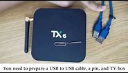 How to Flash Firmware of tx6 Android Box