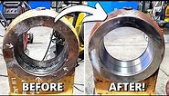 Line boring and Bore welding CAT 789 Dump Truck suspension part | Sir Meccanica WS2