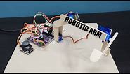 Robotic Arm Using Servos and Controlled by Joystick on Arduino