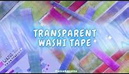 DIY STATIONERY IDEAS (6)🌈 HOW TO MAKE TRANSPARENT AND RAINBOW WASHI TAPE AT HOME