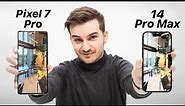 Pixel 7 Pro vs iPhone 14 Pro Max - Camera Review!