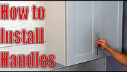 How to Install Cabinet Door Handles & Pulls - Decorative Hardware Installation