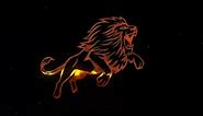 Fire lion logo animation - Aslan intro logo animasyon