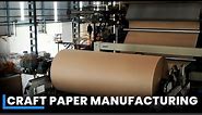 Crafting of Eco-Friendly Paper | How Craft Paper Made Inside Factory | Manufacturing Process