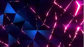 Geometric Bright Neon Triangular Background video | Footage | Screensaver