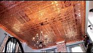 How To Install A Copper Stamped Metal Ceiling