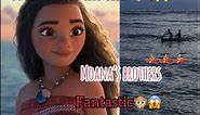 Moana’s brothers are so good to paddle || Big Waves || Watch until the end😮😳