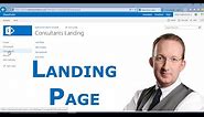 Create Custom SharePoint Landing Page