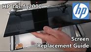 HP 14s-fq2000 Laptop Screen Replacement Guide