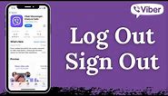 How to Log Out Viber Account on iPhone