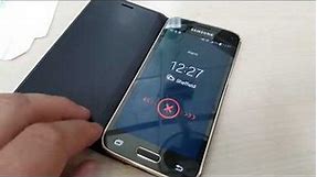 Samsung S5 Mini flip case alarm test