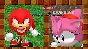 SRB2 - Definitive Classic Amy & Classic Knuckles model pack