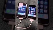 iPhone 2G iOS 1.0 vs iOS 3.1.3 startup test!