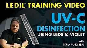 UV-C Disinfection using LEDs and VIOLET | Training by Tero Makinen | LEDiL