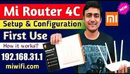 Xiaomi Mi Router 4C Internet & Wireless Network Setup & Configuration (First Use Setup)