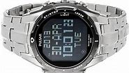 Pulsar Men's PQ2001 Silver-Tone Digital Stainless Steel Watch with Link Bracelet