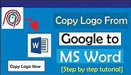 How To Copy Logo From Google To MS Word