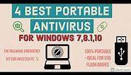 🦠4 Best Portable Antivirus for Windows 7,8.1,10🦠