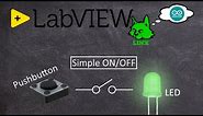 Pushbutton and LED | LabVIEW (LINX 3.0) with Arduino Uno