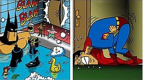 FUNNY「BATMAN vs SUPERMAN」COMICS To Make You Laugh.