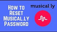 How to Reset or Change your Musical.ly Password in 2 Minutes