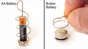 DIY Button Battery Homopolar Motor - Science Experiment