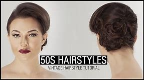 How To Do 50S HAIRSTYLE - Vintage Hairstyle Tutorial