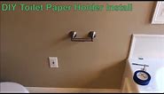 How To Install a Delta Toilet Paper Holder in Drywall - DIY