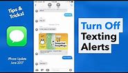 How to Turn Off Texting Notifications iPhone (Do Not Disturb)