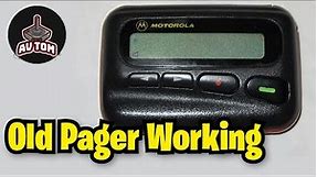 Motorola Pager Still Working, vintage technology 1990s
