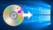 How to rip (copy) music from an Audio CD to a computer in Windows 10 (easy way)