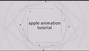 Apple animation After Effects tutorial
