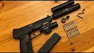 A shooting review of the GSL FN57 Suppressor featuring my suppressed FN Five-SeveN