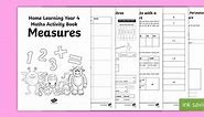 Year 4 Measures Learning from Home Maths Activity Booklet
