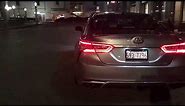 2018 Toyota Camry xse nighttime view in chicago