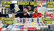 Biggest iPhone Sale Ever 🔥| Cheapest iPhone Market in delhi | Second Hand Mobile | iPhone15
