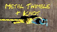 Tying a Metal Thimble into a Rope Using a Simple Knot (Magnet Fishing) How to Tie