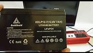 Testing 12V 7Ah Lifepo4 battery with TV and PS4