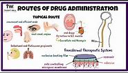 Routes of drug administration | Pharmacology