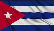 flag of Cuba waving علم دولة كوبا