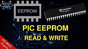 How to read & write EEPROM PIC 16F877A Microcontroller | EEPROM Basics | Proteus simulation + C Code