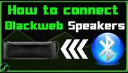 How to Connect a Blackweb Speaker