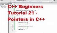 C++ Tutorial for Beginners 21 - Pointers in C++