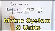 Learn Metric Units & Unit Conversions (Meters, Liters, Grams, & more) - [5-8-1]