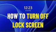 Disable Lock Screen on Windows 11 | How To Turn Off Auto lock screen in windows11 ✔️